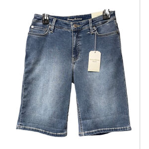 Tommy Bahama Boracay Bermuda Blue Denim Shorts Womens Size 4 NWT